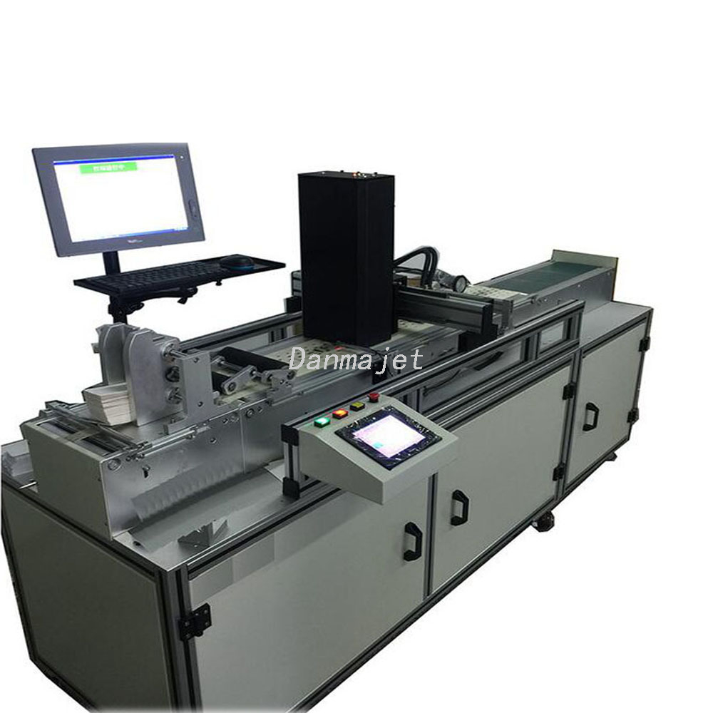 2D BarCodes Marking Machine for PVC Plastic Bags Plastic Cards