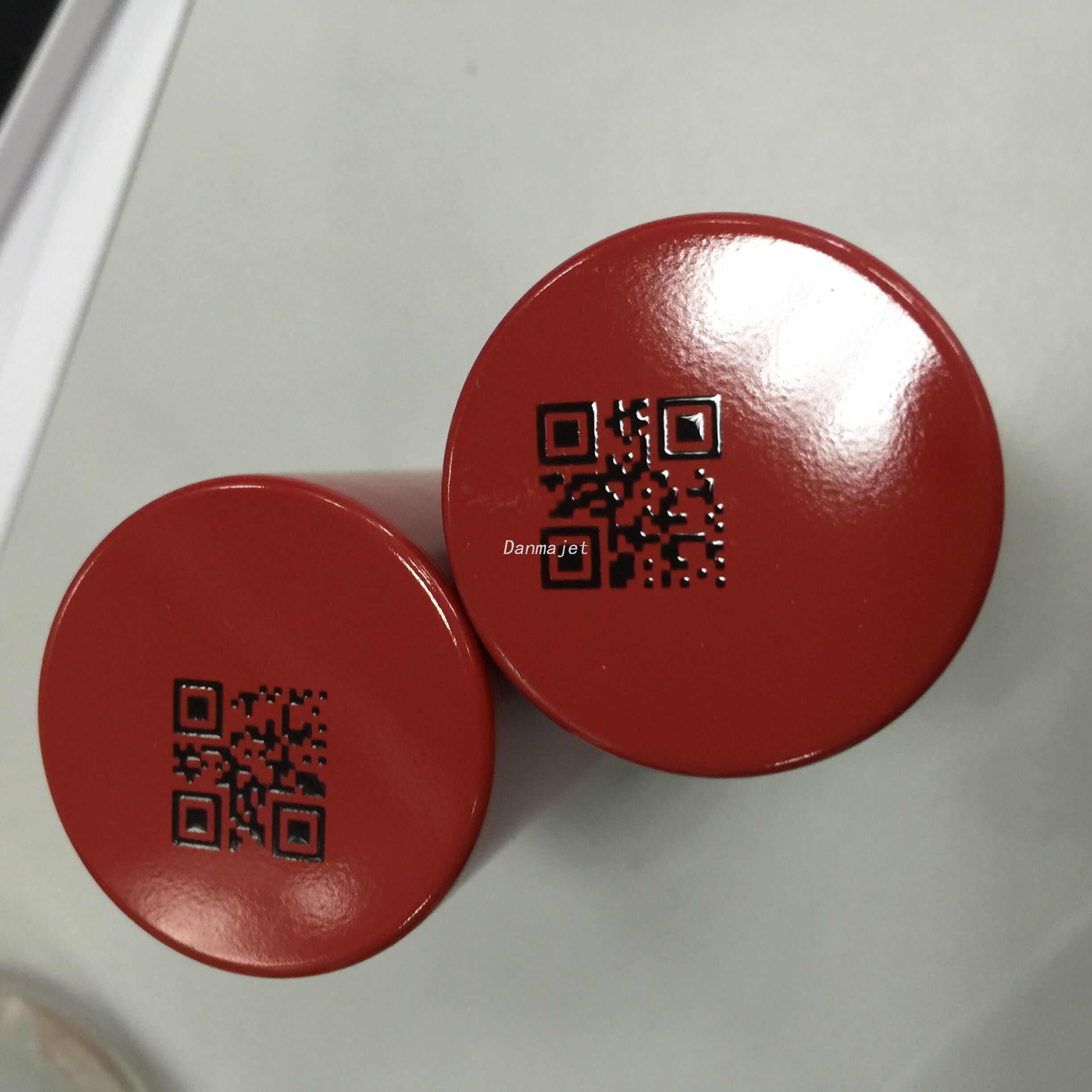 High Performance Metal Cans Single Lids QR Code Printing Machine With LED UV Lamp